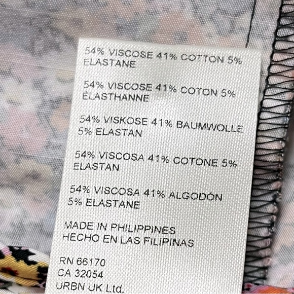 ANTHROPOLOGIE Maeve The Amelia Collared Mini Dress - Pink Combo Floral - Picture 10 of 11